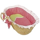 Hoohobbers Ruffled Moses Basket, Daisy by Hoohobbers