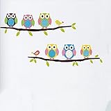 Removable Home Decoration Nursery Decor Cute Cartoon Owl Pattern Baby Kids Bedroom Wall Decal Sticke