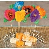 Picks 6インチハイビスカスフラワー144 Pc by Fun Express 2-Pack マルチカラー 34/704-C2