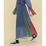 KBF（KBF） レディススカート(クレイジーパターンギンガムスカート)【BLUE MIX/ONE】