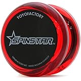 ヨーヨー スピンスター 初心者向けDVD付 ヨーヨーファクトリー (クリアレッド/ブラック)