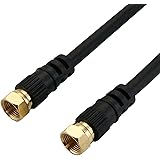 ホーリック アンテナケーブル S-4C-FB同軸 1m 【4K8K放送(3224MHz)/BS/CS/地デジ/CATV 対応】 ブラック 両側ネジ式コネクタ HAT10-SSBK
