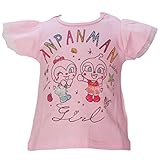 【本体綿100％】2017年 夏物 アンパンマンガール 袖チュール 半袖Ｔシャツ Anpanman Girl ピンク◇80cm
