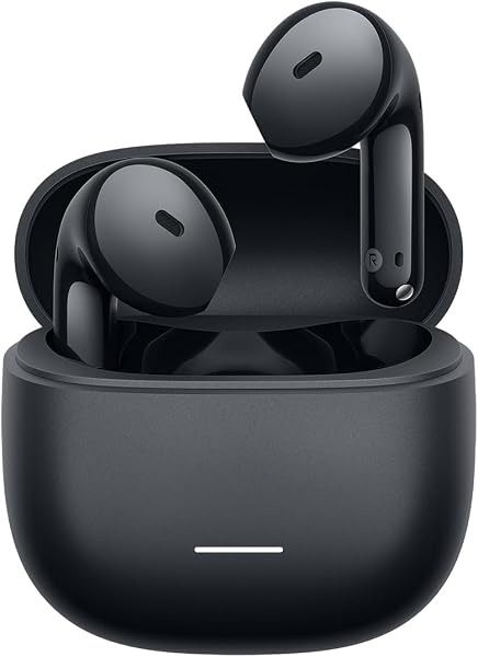 XIAOMI REDMI Buds 8 Active-TWS Bluetooth Earbuds Semi-in-ear, 14.2mm titanium-diaphragm driver with strong bass,Up to 37h Battery Life, Dual-device connection, 5 EQ settings, Bluetooth 5.4,IP54 Black - 1