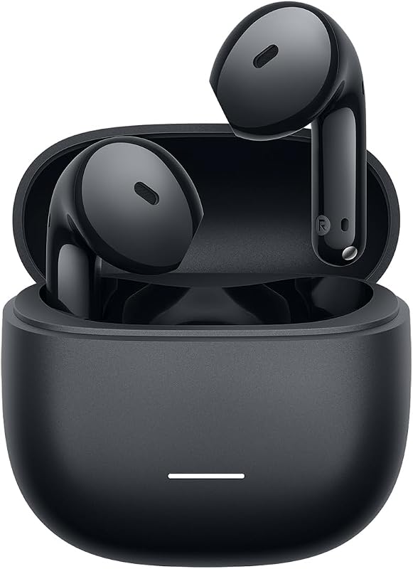 XIAOMI REDMI Buds 8 Active-TWS Bluetooth Earbuds Semi-in-ear, 14.2mm titanium-diaphragm driver with strong bass,Up to 37h Battery Life, Dual-device connection, 5 EQ settings, Bluetooth 5.4,IP54 Black
