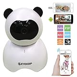 EYEKOP ネットワークカメラ ベビーカメラ 暗視 遠隔操作 動体検知 警報機能 マイク内蔵 赤ちゃん ペット 防犯 監視 ベビーモニター (E1-960P)