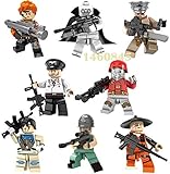 8pcs /セットゴーストBiochemical軍Special Forcesミニフィギュア建物ブロックおもちゃ少年軍事おもちゃ
