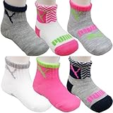 PUMA プーマ ベビー クルー ソックス 靴下 6足セット 0/12ヶ月 9～11.5cm