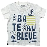 《初夏盛夏対応》 BateauBleue(バトーブルー) 天竺後身ボーダー半袖Tシャツ 130cm/Iv NO.AH-1751308