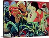 August Macke ( 1887 – 1914 )プレミアムシックラップキャンバス壁アート印刷題名Orientalレディース、1912 40" x 30" 1036061_24_40x30_no