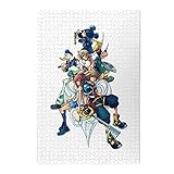 キングダムハーツ アニメ ジグソーパズル 1000 ピース 大人用 子供用 木製 チャレンジングファミリーゲーム かわいい 人気 プレゼント (75x50cm) ji24