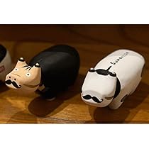 Amazon.co.jp: 赤べこ あかべこ ダリ ひげべこ 2体セット : ホーム 