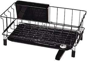 パール金属 食器 水切り かご ブラック スライド式 スクエアライン HB-1070