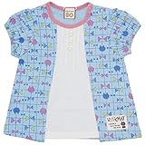 2016年 夏物 UZUCHAT ウズチャット 天竺 重ね着風 半袖Ｔシャツ UZULAND ウズランド サックス◇80cm