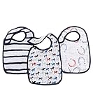 Aden + Anais (エイデンアンドアネイ) 【日本正規品】モスリンコットン スナップビブ 3枚セット(ワイルドホーシーズ) 3pack snap bib (wild horses) 7126