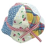 【春物】 CHILD CHAMP(チャイルド チャンプ) 格子×花柄リバーシブルチューリップハット XS 46cm - 48cm /Y NO.C-86161967