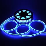 Yescom 50 ft長方形両面smd2835 LED柔軟なネオンストライプライト ブルー 11DSL001-NEON50F-03 1