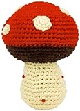 Dandelion Hand Crocheted Pudgy Rattle, Mushroom by Dandelion [並行輸入品]
