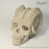 Myard 模造頭蓋骨 暖炉用ログ 天然ガス/液体プロパン用 デラックスログ Qty 1 MFL DS-A
