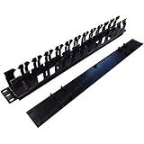 1U Plastic Single Finger Duct - 12 Slots [並行輸入品]
