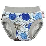 Blueberry Training Pants (Medium, Blue Elephants) by Blueberry