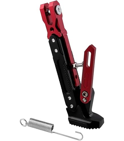 thumbnail image 2 of Motoforti Motorcycle Kickstand – Adjustable Side Stand, CNC Aluminum Alloy (Purple) 2 of 13