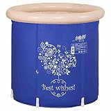 Hyun Times Bathプラスチックブルー65 65 CM折りたたみバスタブ大人用赤ちゃんバケットインフレータブル増粘Bath Tub