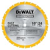 DEWALT DW3112 Series 20 10-Inch 24 Tooth ATB Thin Kerf Saw Blade with 5/8-Inch Arbor [並行輸入品]