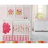 Amy Coe Bloom 4 Pc Crib Bedding SET -Flower Butterfly by Amy Coe