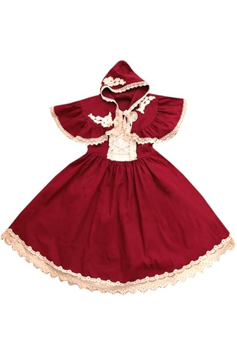 Amazon 赤ずきんワンピース ケープの２点セット ワンピース チュニック 通販