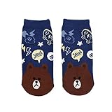 LINE FRIENDS ソックス LF18 ブラウン