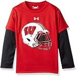NCAAヘルメットBoys長袖シャツ レッド