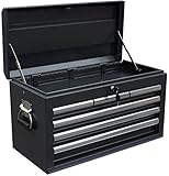 WEN 74706 26-Inch 6 Drawer Tool Chest, Silver/Black [並行輸入品]