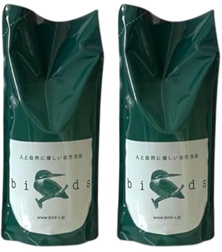 Amazon | 自然洗剤birds バード 詰め替え用 2本セット | birds | 液体洗剤