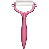 京セラ セラミック ピーラー サビない お手入れ簡単 皮むき器 ピンク T字タイプ 軽く鋭い使い心地 切れ味が続く 金気をうつさない 除菌漂白 OK 日本製 CP-99 PK