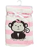 Snugly Baby Monkey Love Ultra Soft Plush Blanket by Snugly Baby