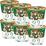 マルコメ 【料亭の味シリーズ】マルコメ カップ 料亭の味 フリーズドライ顆粒みそ汁 よい海苔 1食 ×6個