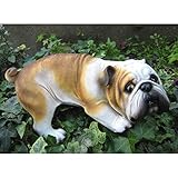 【ガーデニング】 DOG　失礼します 【犬の置物】約 幅32.8×奥行17.5×高さ18.5cm ポリレジン製品