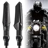 Evermotor バイク ウインカー アップグレード版 流れるウインカー led ウインカー バイク eバイク 車検 12V 汎用 防水 アンバー 高輝度 前後左右通用 4個セット