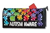 MailWraps Autism Aware Mailbox Cover 01354 [並行輸入品]