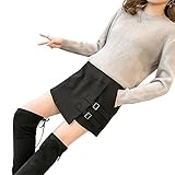 Spinas(スピナス) マタニティ ラップキュロット 巻き スカート 風 キュロット 産前 産後 対応 ミニ 丈 （ライトグレー/ダークグレー/ブラック） （ブラック、XL）