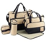 TechnoTec Multi-Function Baby Diaper Nappy Bag/Mummy Changing Set Handbag (Dark Blue) by TechnoTec