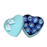 Zafina 芳香剤 枯れない花 結婚式用品 石鹸の花 クリエイティブギフト ローズ バレンタイン 贈り物 ローズ 薔薇（ブルー）