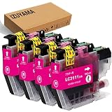 ブラザー(Brother)用 LC3111 LC3111M 互換インクカートリッジ【LC3111M マゼンタ 4本セット】増量 純正品と併用可能『最新ICチップ搭載/残量表示/個包装』対応:DCP-J981N DCP-J587N DCP-J582N DCP-J987N-W DCP-J982N-W/B DCP-J978N-W/B DCP-J972N DCP-J973N-W/B DCP-J572N DCP-J577N MFC-J903N MFC-J893N MFC-J898N MFC-J998DN MFC-J998DWN MFC-J738DN MFC-J738DWN プリンター ISO14001/ISO9001認証工場
