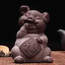人形　ネコ　ブタ　陶器　オブジェ　置物　インテリア　工芸品　美術品　A1083 7_000000006358.jpg?1678209908