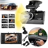 Egmy? 1080P 120°Full HD Night Vision Car DVR Vehicle Camera Video Recorder Dash Cam with G-Sensor [並