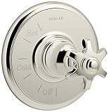 Kohler T72767-3M-SN Artifacts Rite-Temp pressure-balancing valve trim with prong handle, Less Valve,