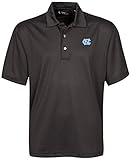NCAA North Carolina Tar HeelsメンズリンクTech Stretch Tonalジャカード半袖ポロ、ブラック、大