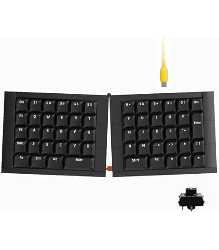 Amazon | NocFree Lite:ワイヤレス人間工学スプリットメカニカル