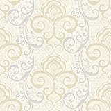 チェサピークchr11645 Vanessa藤色Henna Brocade壁紙